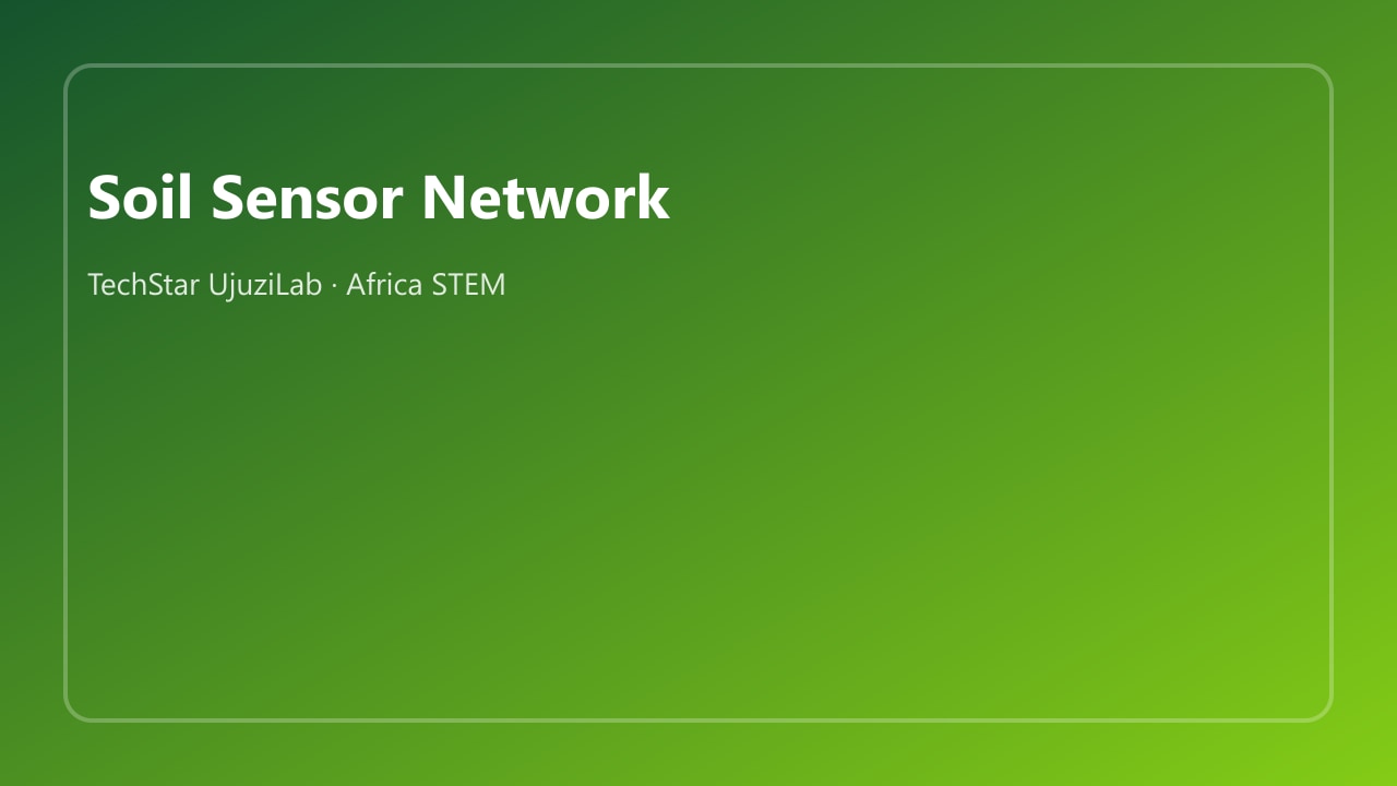 Nairobi School Garden Moisture Network